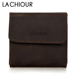 Wallets Men Genuine Leather Purse Small Slim Pocket Wallet Male Bifold Card Holder Wallet for Coin Men's Money Bag