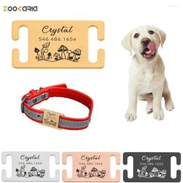 Dog Tag Custome Engraved Pet Anti-lost Collar Accessories Metal Nameplate Personalised Adjustable For Small Medium Supplies