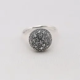 Cluster Rings Genuine 925 Sterling Silver Cubic Zirconia Ring Compatible With European Jewellery Crown