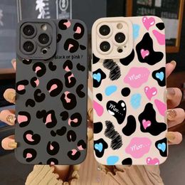Cell Phone Cases Small leopard print silicone shell suitable for Samsung Galaxy S24 S23 S22 S21 Ultra Plus S20 FE A14 A13 A23 A33 A54 A53 A52 covers J240418
