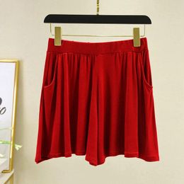 Women's Shorts Short Pants For Womens Sexy Soft Elastic High Waisted Casual Sleepwear Bottom Summer Solid Simple Fashion Streetwear Panties