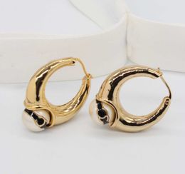 2024 Luxury quality charm round shape drop earring with black Colour designer Jewellery have stamp box PS3454B
