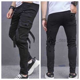 Designer Mens Jeans for mens denim pants Fashion womens trends Distressed Black Ripped Biker Slim Fit Motorcycle sweatpants