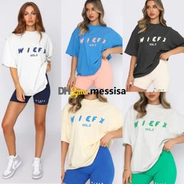 t shirt woman off Printed white foxx tracksuit English letters tshirt A new stylish sportswear mens t shirts Two-piece set of shorts Multi-style choose S-2XL