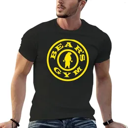 Men's Polos Bear's Gym T-Shirt Sweat Shirt Tee Anime Clothes Funnys Fitted T Shirts For Men