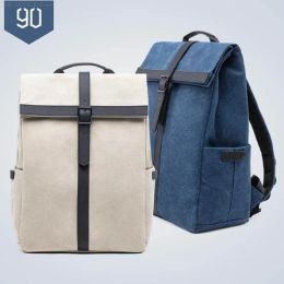 Bags Mijia 90 NINETYGO Grinder Oxford Backpack Casual 15.6 inch Laptop Bag British Style Bagpack for Men Women School Boys Girls Bag