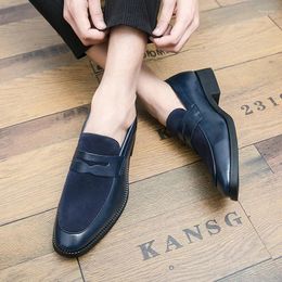 Dress Shoes Summer Leather Men Casual Loafers Moccasins Breathable Light Slip On Boat