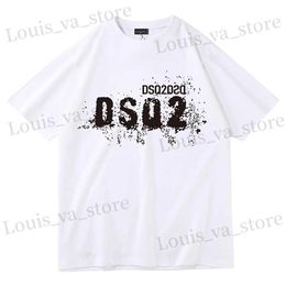 Men's T-Shirts brand cotton style Mens and Womens T-shirt letter casual O-Neck T-shirt short slve ts T-shirt for men T240422