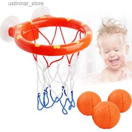 Sand Play Water Fun Children Toddler Bath Toy Shooting Basket Bathtub Water Play Set for Baby Girl Boy with 3 Mini Plastic Basketballs Funny Shower L416