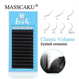 False Eyelashes MASSCAKU Soft And Very Light Reglular Classic Lashes Material Individual Eyelash Extensions Professional Mink