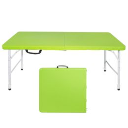 Tavolo pieghevole portatile da 4 piedi Indooroutdoor Peso massimo 135 kg tavolo pieghevole per campeggio