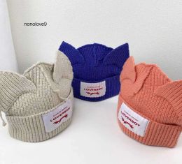 Caps 2024 Beanie/Skull Caps sport Kpop Street Children Hyunjin Hendery Same Beanies WAYV Leeknew Knitted Cat Ear Hat Fashion Cute Lover