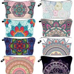 Cosmetic Bags Fashion Print Dumpling Bag Travel Makeup Pouch Handbags Women's Ladies Organiser Small