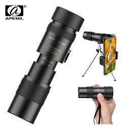 Telescopes APEXEL HD 10300X Zoom Telephoto lens Long Range Powerful Foldable Telescope Lenses for all Smartphones Hunting Camping Outdoor