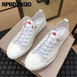 Casual Shoes Soft Cutout Lace Up Plus Size Sneakers Genuine Leather Athletic Trainers Cow Skin Sport Animal Flats 45 Hollow Print Men