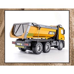 2.4G remote-controlled dump truck, soil carrying truck, dump truck, toy engineering vehicle