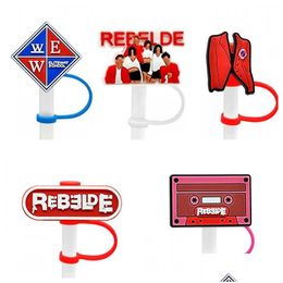 Drinking Sts Rebelde Mexico Tv St Er Topper Sile Accessories Charms Reusable Splash Proof Dust Plug Decorative Diy Your Own 8Mm Drop Otcwf