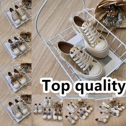 Casual Shoes Designer Shoes Womens Platform Vintage Trainers Sneakers Gold Silver lace up Velcro size 36-40 Classic GAI golden Free shipping