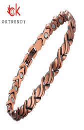 Pure Copper Magnetic Bio Energy Bracelets Bangles for Women Healing Magnet Bracelet Blood Pressure Female Jewellery Whole 21032307826