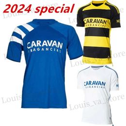 Men's T-Shirts 2023/24 Zaragozaes Home and Away High Quality Customized Rapid Shipping T240419