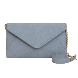 Denim Blue Shoulder Bags Women Design Chain Strip Crossbody Bag Work Study Street Tote Purses Underarm Small Handbag