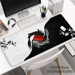 Mouse Pads Wrist Rests Fish 80x30cm XXL Lock Edge Mousepads Large Gaming Mousepad Desk Mats Mouse Mat Beast Desk Pad For Gift Mouse Pads Y240419