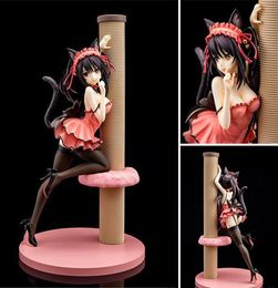 Anime Figures Tokisaki Kurumi Nekomusume Catgirl Ver 23cm PVC Action Figure Collection Model Toys Gift9249635