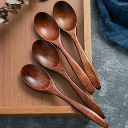 Coffee Scoops 10 Pcs Soup Spoons Kitchen Supplies Wooden For Jars Gift Tea Household Salt Convenient Small