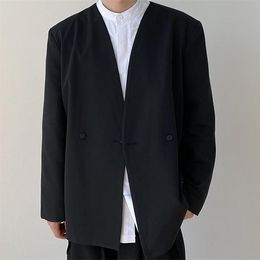 New Men Business Work Blazer 재킷 느슨한 맞춤 캐주얼 파티 코트 블레이저 탑