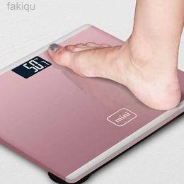 23NJ Body Weight Scales Mini Portable LED Digital Electronic Scale Automatic Pressure Sensor Body Weight Scale Silver 240419