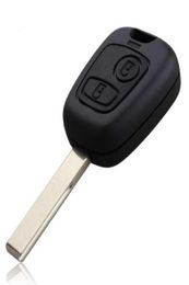 High Quality 2 Buttons Remote Key Shell for Peugeot 307 Car Keys Blank Key Cover Case with Groove D056343094