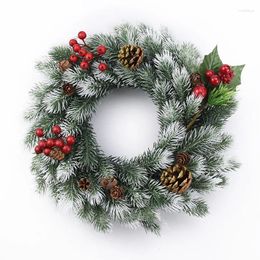 Decorative Flowers 30PCS Artificial Pine Grass Water Gradual Needle Christmas Tree Decoration Material Plant Wall Set