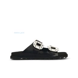 Donna Sander Slide Slides Travel Beach Fashion Designer di lusso 10A di alta qualità all'aperto estate vera pelle Lady casual house sandalo in gomma