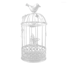 Candle Holders Modern Candlestick Holder Delicate Bird Cage Durable Cut-out Butterflies Stand