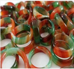 A large number of whole agate Colourful ring manufacturers del ivery A11289190