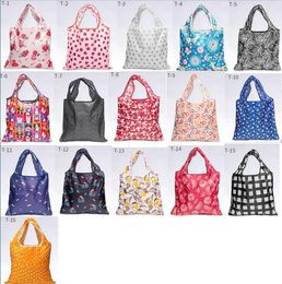 Foldable Shopping Bag Eco-Friendly Woman Tote Bags Grocery Hand Shoulder Bags Reusable Foldable Supermarket Shopping Bags