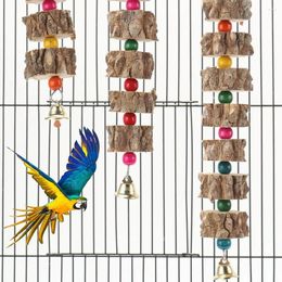 Other Bird Supplies Destroy Wood Parrot Chew Toy Relieve Boredom Natural Wooden Toys Chewing Cardboard Pet