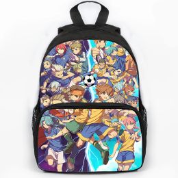 Backpacks Anime Inazuma Eleven Go Backpack for Girls Boys Student Zipper Bookbag Children Backpacks Teenager Travel Bags Cartoon Schoolbag