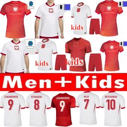 poland euro 2024 LEWANDOWSKI Soccer Jerseys MEN KIDS man KIT Polonia 2025 ZIELINSKI MILIK ZALEWSKI Polish football Shirt Polen uniform boy 24 25 Pologne euro kits