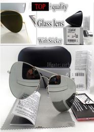 Unisex 5862MM Men Women Sunglasses Metal Plank Classic Beach Luxury Pilot Vintage G15 Glass Lens Eyeglass Sport UV400 Mirror With9034545