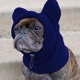 Dog Apparel Warm Hat Cosy Pet Headwear Adjustable Drawstring For Winter Warmth Comfort Windproof Ear Warmer Outdoor