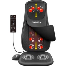 Snailax Upgraded Fingerpress Back Massager with Heat - Deep Kneading Massage Seat Cushion for Full Body Relaxation and Stress Relief - Adjustable Strength for Ultimat