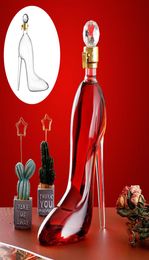 Wine Glasses 350ML High Heels Shape Decanter Luxurious Crystal Red Wine Brandy Champagne Glasse Decanter Bottle Home Bar Drinking 7511551