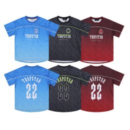 Men's T-Shirts Limited New Trapstar London Men's T-shirt Short Sleeve Unisex Blue Shirt For Men Fashion Harajuku Tee Tops Male T Shirts Fashion Clothing Y45777