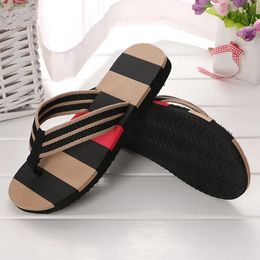 Summer Men Shoes Mixed Colours Sandals Male Slipper Indoor Or Outdoor Flip Flops Casual Flat Home Slippers For 2024 240416