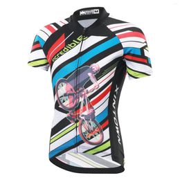 Racing Jackets Short Sleeve Boys Girls Cycling Jersey Quick Dry Children's Bike Wear MTB Road Riding Bicycle Tops Breathable Lightweight