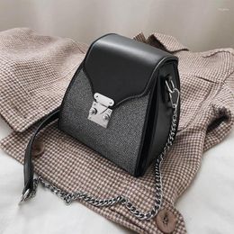 Drawstring Pu Leather Crossbody Bags For Women 2024 Chain Shoulder Messenger Bag Female Luxury Handbags Designer Ladies Hand Sling