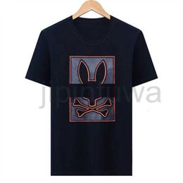 Psyco Bunny Shirt Top Quality Psychological Bunny Shirt Summer Mens Tshirt Rabbit Print Short Sleeve Couple Tee Cotton Business T-shirt Psyco Tees 3xl