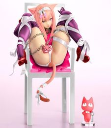 Japanese Anime Embrace Sexy Cat Girl Figures Chuka na Neko Chair PVC Action Figure Anime Sexy Gril Collectible Model Doll Toy T9355162