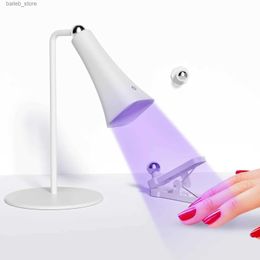 Nail Dryers Mini UV Nail Dryer Gel Nail Polish USB Uv Light Lamp With Display Portable Power Uv Led Lamps Mini Handheld Lamp Nail Tools Art Y240419MQZO